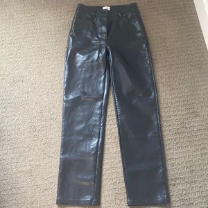Artizia styled melina leather pants. Colour- black Size- US 2